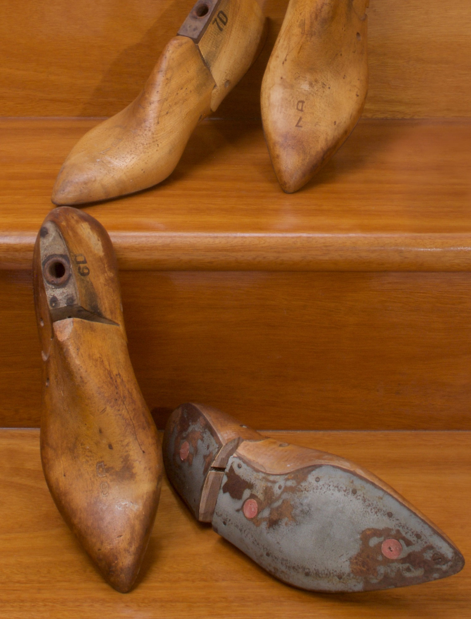 BEAUTIFUL PAIRS OF VINTAGE HAND-CRAFTED, BESPOKE WOODEN SHOE LASTS 